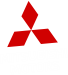 Mitsubishi Logo Rot/Weiß
