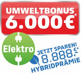 Aufkleber "Umweltbonus"