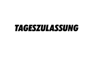 Ausstattungsaufkleber "TAGESZULASSUNG"