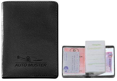 CreativDesign "LederfaserstoffOffenkantig"  Ausweistasche 