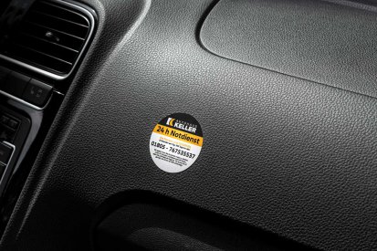 Individuelle Notdienst Aufkleber 