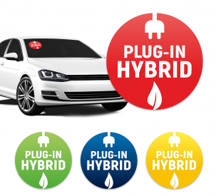 Aufkleber "Plug-in Hybrid"