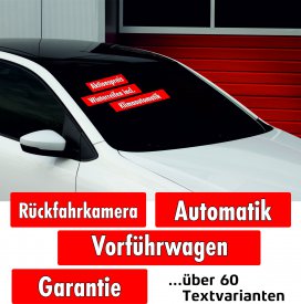 Angebots-/ Ausstattungsaufkleber RedStyle
