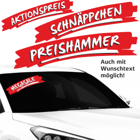 Aktions- / Ausstattungsaufkleber mit Swush, 500mm lang 