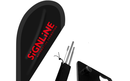 Beachflag Komplettsystem "Drop" PREMIUM 