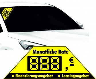 Monatl. Raten Aufkleber, eckig