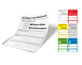 Reifeneinlagerungs-Nachweis 