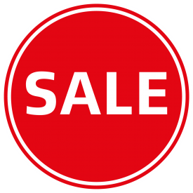 Aufkleber "SALE" rund 