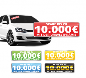 Aufkleber "Umweltprämie" 
