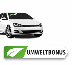 Aufkleber "Umweltbonus" 