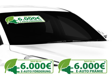 Aufkleber "E-Auto Prämie" 
