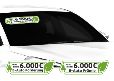 Aufkleber "E-Auto Prämie" 