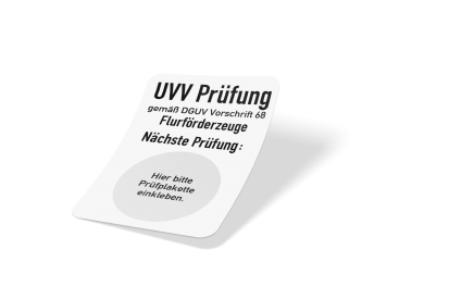 UVV Prüfung "DGUV 68 Flurförderfahrzeuge"