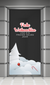 Weihnachten Design 07 Eingangstür 