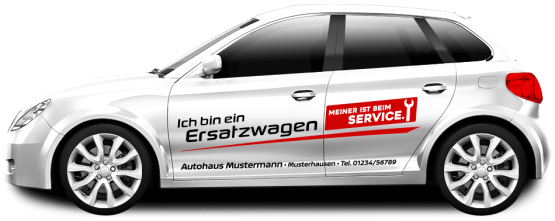 Werkstattersatzwagen "Beim Service" 