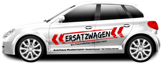 Werkstattersatzwagen "Freundlicher Service" 