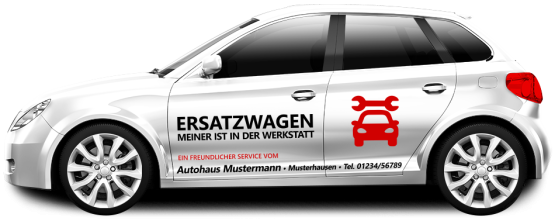 Werkstattersatzwagen "Freundlicher Service" 