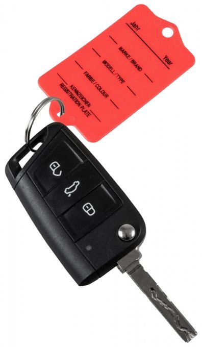 Sign-Line Werbeservice, Schlüsselanhänger Profi 1 mit Schlüsselring I  1VE = 200 Stück Rot