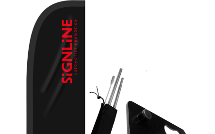 Beachflag Komplettsystem "Feather" PREMIUM 