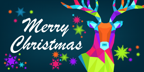 Weihnachts Design 06 Aufkleber eckig 