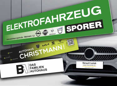Werbekennzeichen "Profi-X" / 2 mm PVC mit UV-Laminat